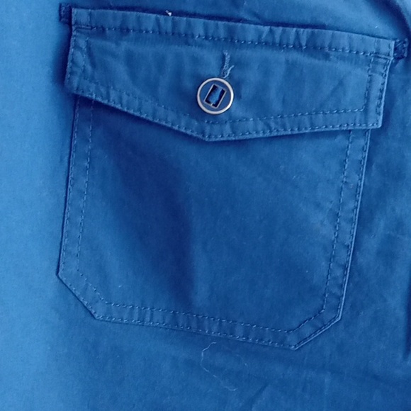 Tribal | Blue Cotton Bermuda Shorts - Picture 5 of 8